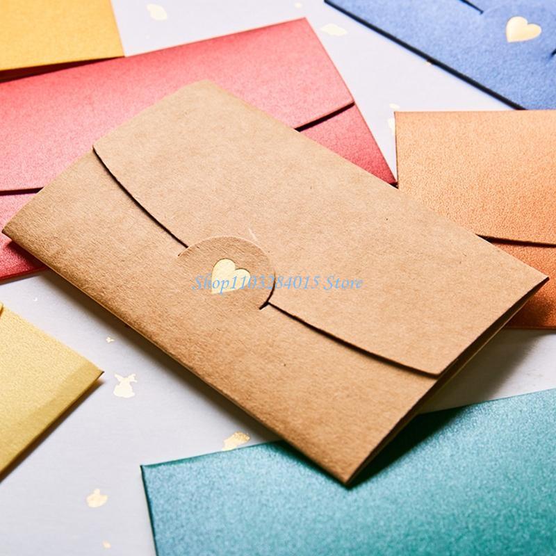R6FF 20PCS Vintage Envelopes Cash Envelopes for Baby Shower Wedding Party Invitation