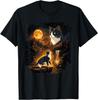 Vintage Mondlicht Tuxedo Katze Heulend Den Mond Ansehend T-Shirt Unisex T-Shirt