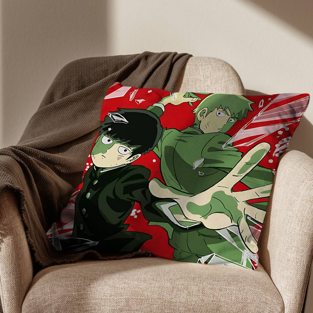 Cheer Up MMob Psycho 100 Pillow Case Sofa Living Room Bedroom Headboard Backrest Cushion Square Cushion Nap Time