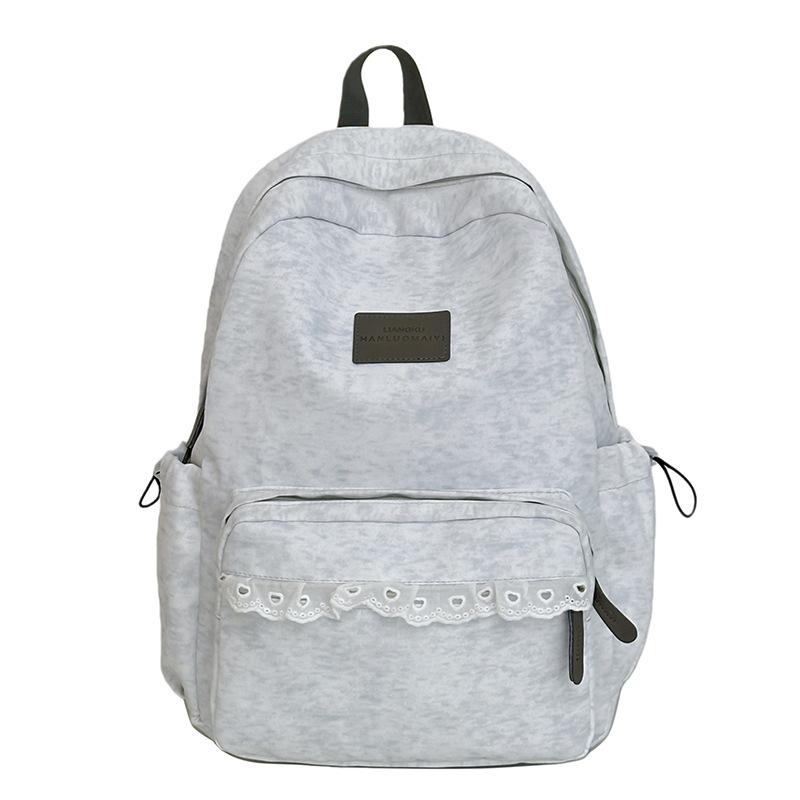 Schoolbag Spring New Japanese Ins Ballet Lace Sweet Soft Girl Travel Small Backpack Mori Simple Backpack Women
