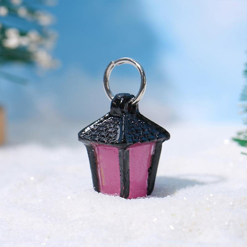 

Glow-in-the-Dark Miniature Lamp Miniature Landscape Ornament Multicolored Glowing Lamp Decorative Creative Resin Craft Snow Tree Christmas Ornament 5PCS