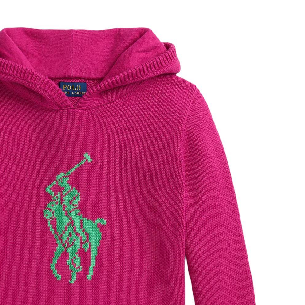 Polo Ralph Lauren Cotton Hooded Knit Sweater Kids sweaters 313978880-001