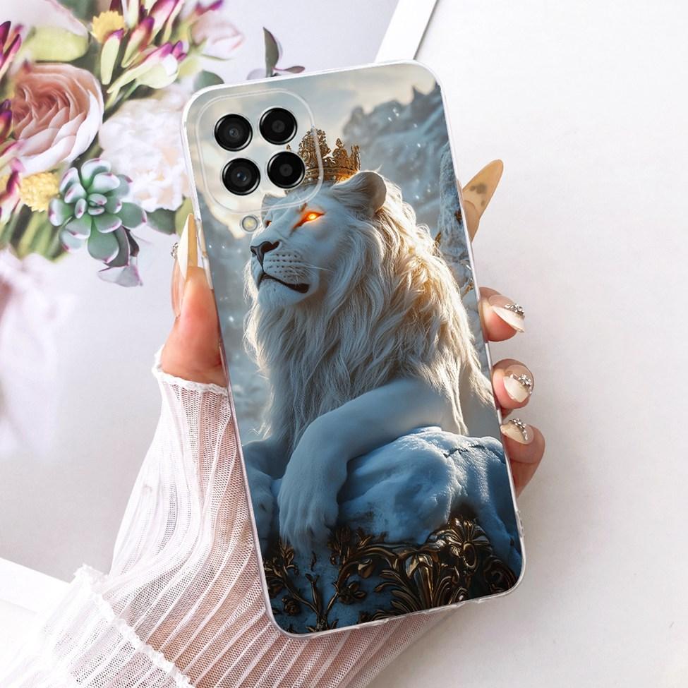 Clear For Samsung M53 5G Case Luxury Fashion Butterfly Funny Cute Painted Cover For Samsung Galaxy M53 5G SM-M536B Casing