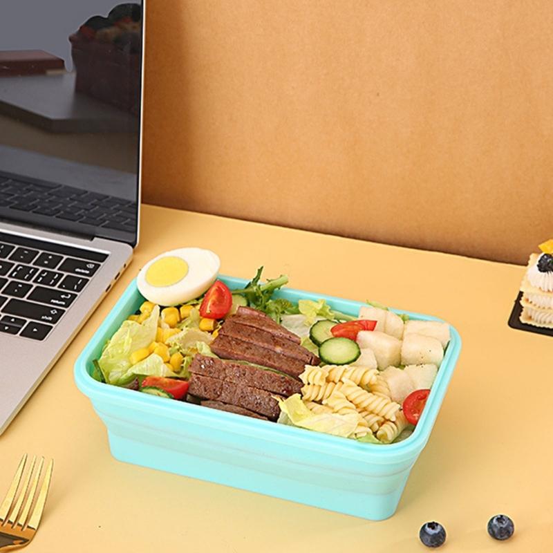 Food Container Microwave Safe Easy Space Saving Design for Kitchen Office Travel