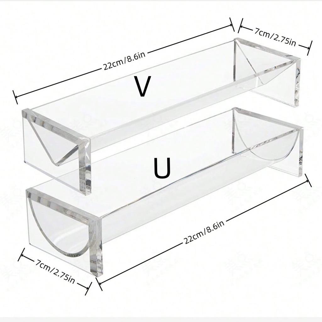 Acrylic Desktop Cookie Tray Set, Multifunctional Platter of Square, Rectangular, Circular, and Hexagonal Cookies, Exquisite Design