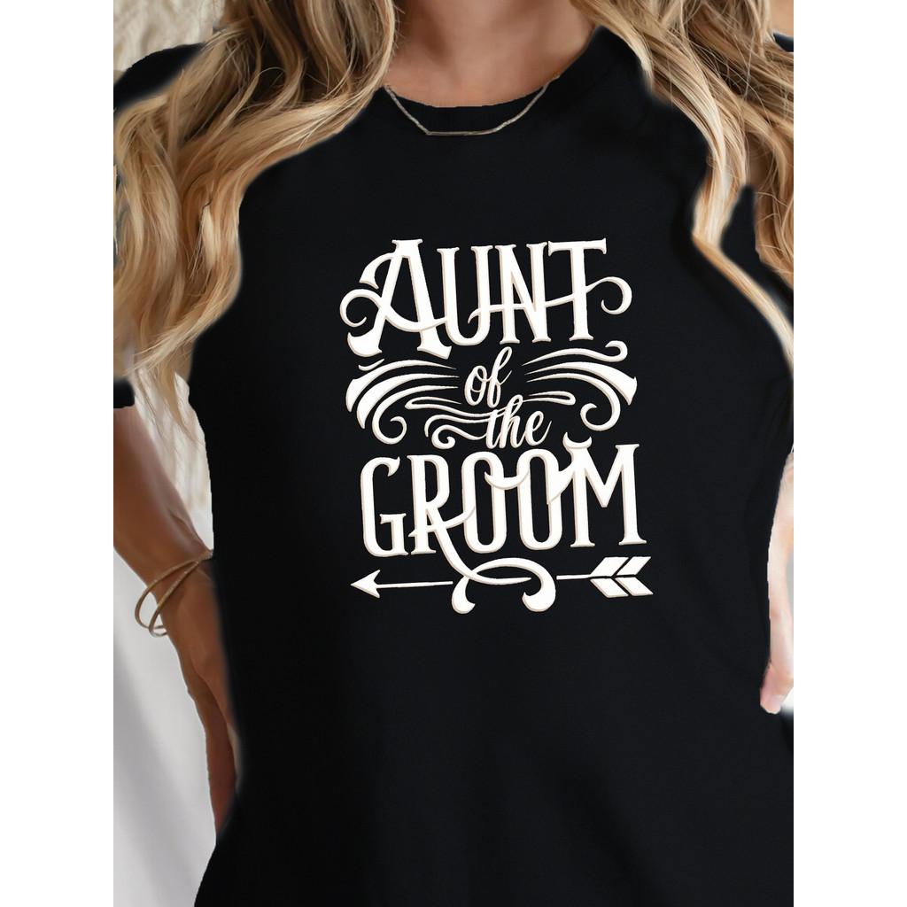 

AUNT Groom women s T-shirt, comfortable fit XXL чорний