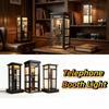 LED Light Vintage Phone Booth Night Light Soft Warm Glow LED Night Light  Bedside Tables