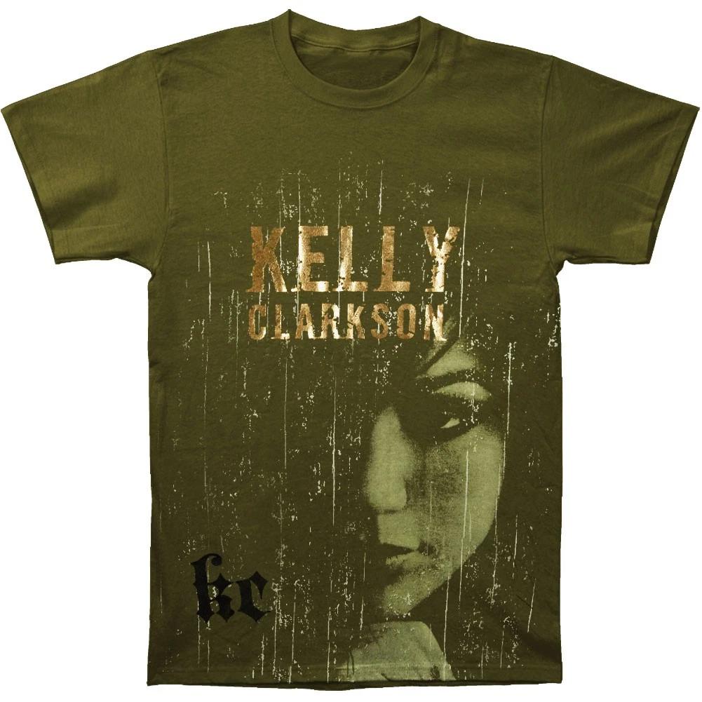 Men s Kelly Clarkson Scratches Slim Fit T-shirt Large Black XL