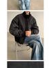 Men's American Style Cotton Bomber Jacket: Winter Hipster Baseball Coat