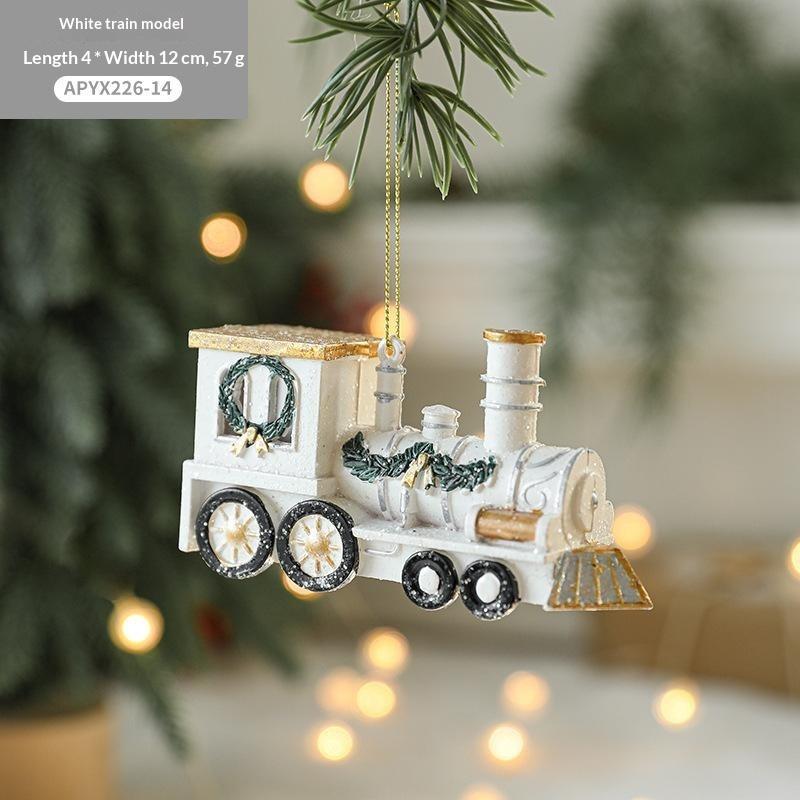 Christmas Colored Shaped Ball Christmas Tree Decor Pendant Christmas Gift Bag Car House Snowman Garland Pendant Christmas Decor