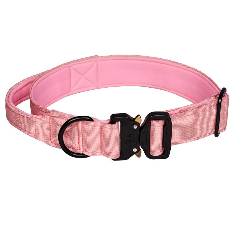 Tactical Collar Nylon Pet Collar Insert Buckle Outdoor Diving Cloth Lining Medium and Large Dog Collar