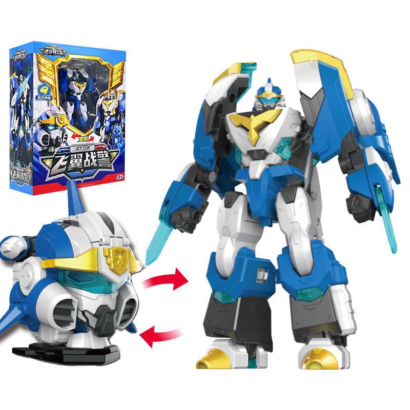 Mini Force Strongest Police Transforming Robot Toy Action Figures MiniForce X Transformation Robot Patrol Cop Toy for Child Gift