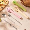 Portable Cartoon Stainless Steel Tableware Set