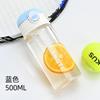 Water bottle summer large-capacity plastic water cup with straw anti-drop transparent small portable boys and girls sports