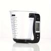 Digitale Küchenmessbecherwaage Messbecher Multifunktions-Messkrug Küchenwaage Temperatur Volumenbecher mit abnehmbarem LCD-Display Schwarz