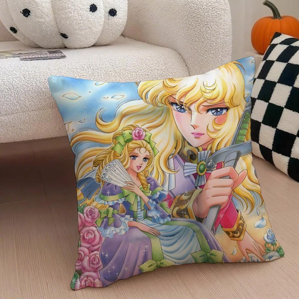 Androgynous Noble RRosa De VVersalhes Oscar Cushion Cover Throw Pillow Cover Hidden Button Durable Polyester Chair Cushion