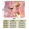 Blanket Travel Office Wicked Elphaba & Glinda Tonal  Throw Blanket Flannel Bedspread For Couch Chair Street Trend Sofa Bed Cover