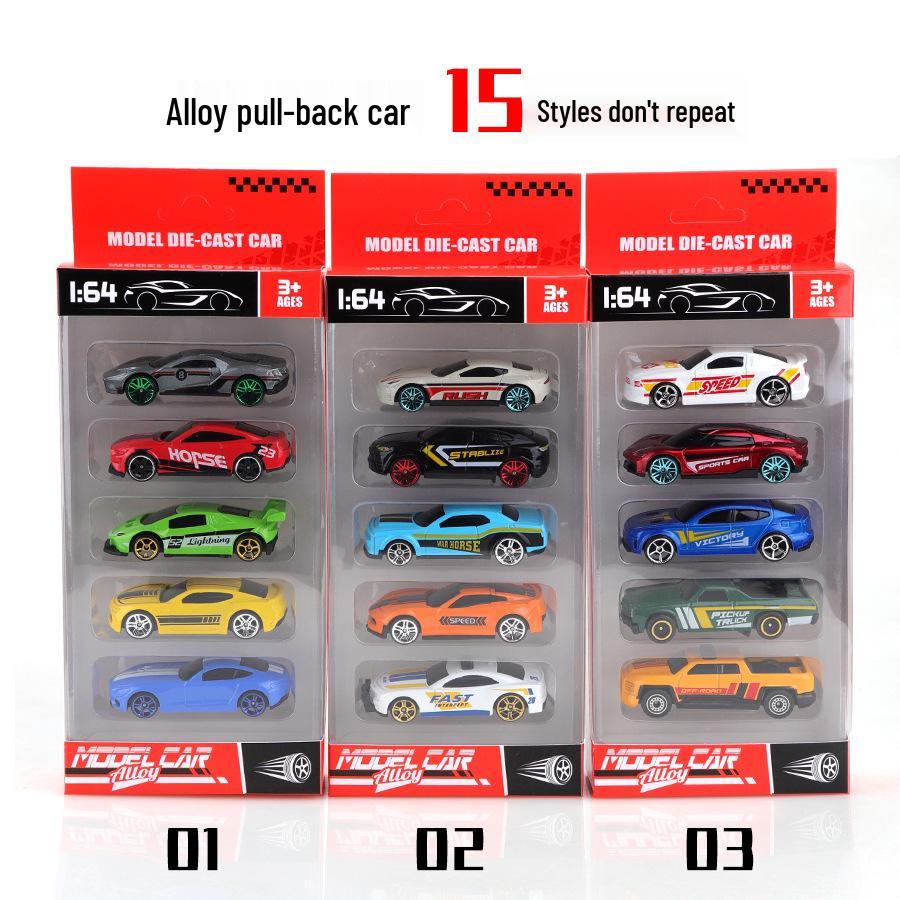 1:64 Alloy Toy Car Racing & Police Model Set for Kids