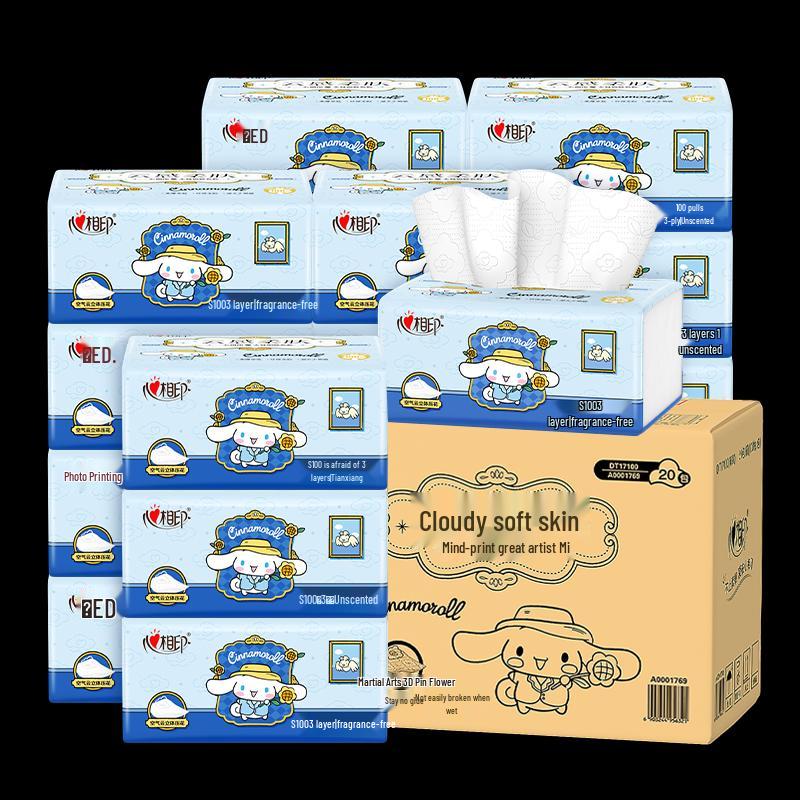Hesian Sanrio Cloud-Touch 3-Ply Facial Tissues