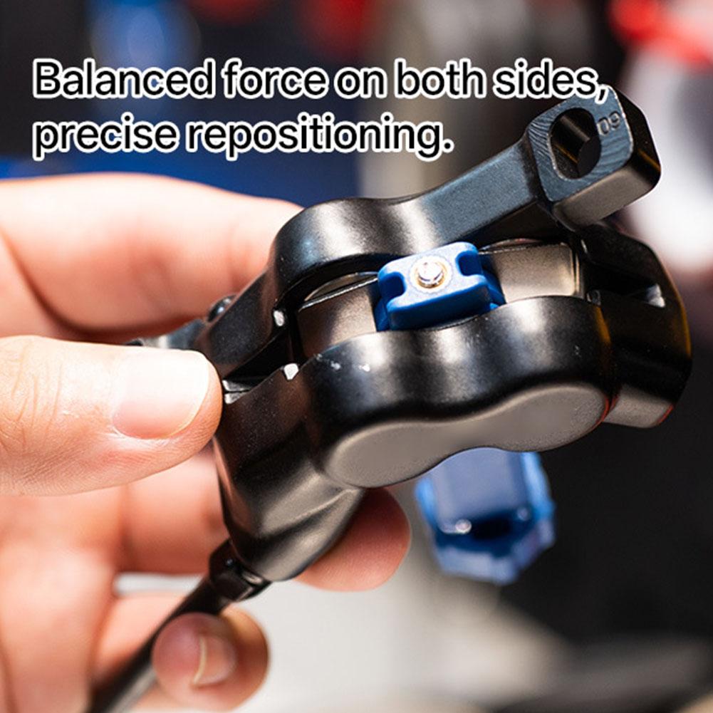 Steel Bicycle Brake Pad Spreader Tool 360° Rotatable Bike Oil Disc Piston Reset Hydraulic Brake Caliper Piston Extension
