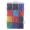 750Pcs Heat Shrink Tubing Kit 2:1 PE Electrical Cable Sleeve Wire Wrap Set Assortment