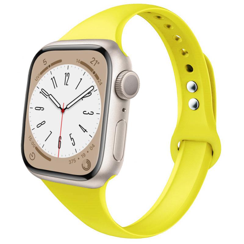 Slim strap for Apple watch ultra 2 3 band 49mm 46mm 44mm 41mm 45mm correa Silicone bracelet iWatch series 11 8 7 3 9 10 SE 40mm