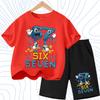 Nuova T-shirt Estiva Fresca per Bambini con Stampa Numero Sei Sette (67) 3-12 Anni Abbigliamento Cartone Animato Manica Corta + Pantaloncini Set Sportivo Casual per Ragazzi e Ragazze
