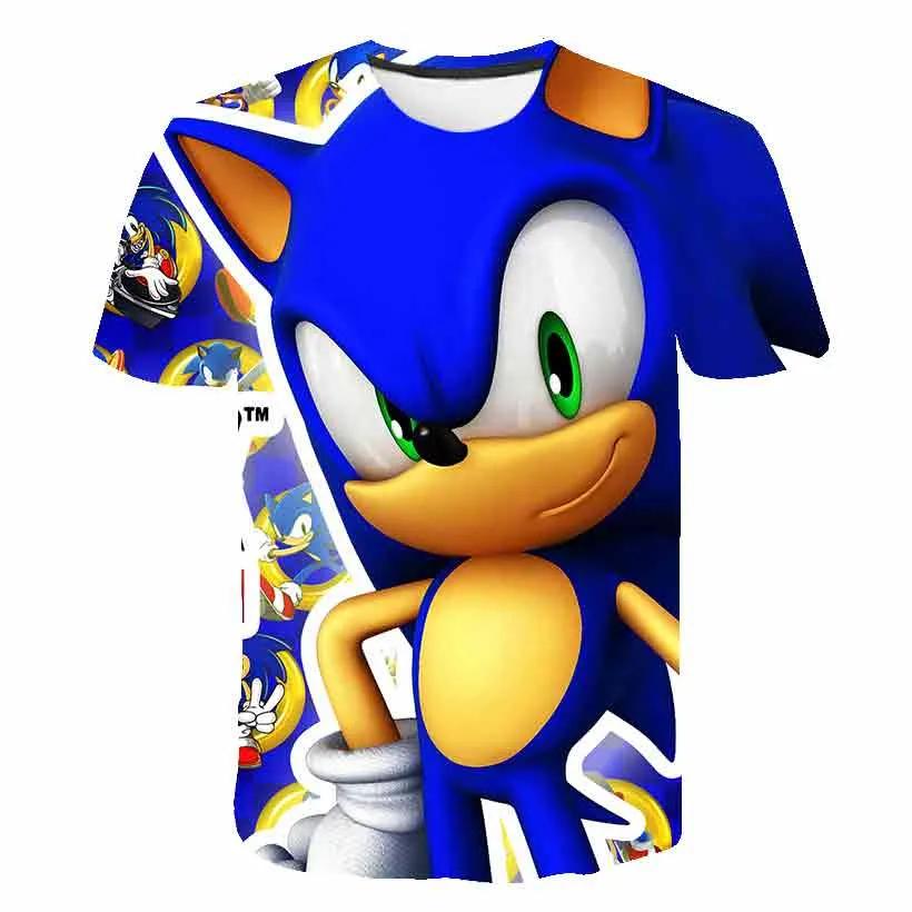 Pojkar 3D-utskrift Kläder Ny Tecknad T-shirt Barnkläder Pojkar Flickor Tecknad Spelpojke Sommar Barn T-shirt Toppar