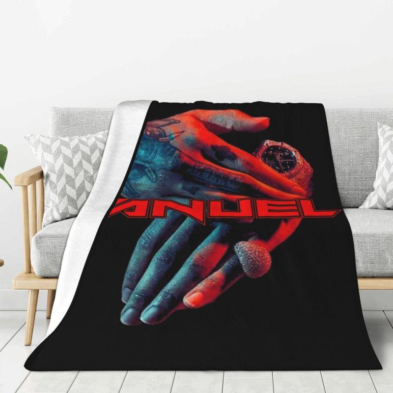 Custom Anuel AA Rapper Blanket 3D Print Soft Flannel Fleece Warm Throw Blankets for Travel Bedroom Sofa Quilt