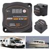 Dual Battery Isolator with Digital Voltmeter Auto Manual Voltage Sensitive Relay for Car RV Boat Marine