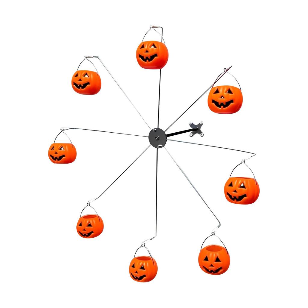 Ferris Wheel Bird Feeder, Fun Rotating Hummingbird Feeder, Pumpkin Head Bird Feeder Stand For Outdoor And Backyard Use