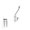 Alloy Durable Zinc Coat Hanger With Drill Holes For Bathroom Closet Organization