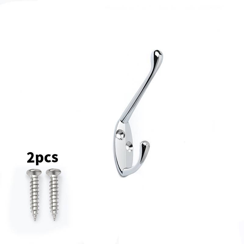Alloy Durable Zinc Coat Hanger With Drill Holes For Bathroom Closet Organization