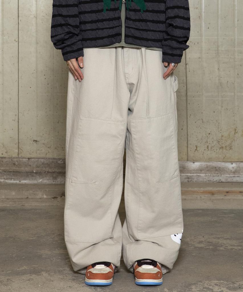 GLACK Gp156 Veiled Carpenter Pants (Cream)