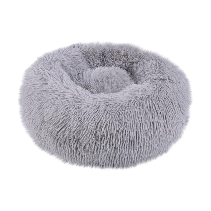 Round Deep Pet Bed Plush Soft Comfortable Nest for Dogs and Cats Washable Removable Cover Suitable for Small Medium Large Pets