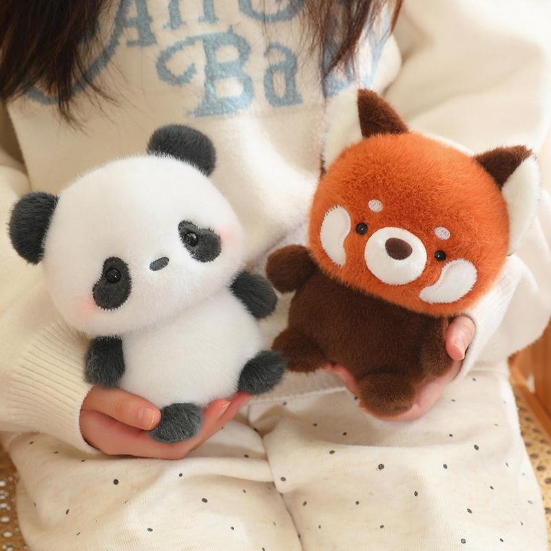 New Cartoon Animal Plush Toy Stuffed Bear Raccoon Sheep Fox Penguin Pig Elephant Otter Squirrel Rabbit Cat Panda Duck Dog Doll