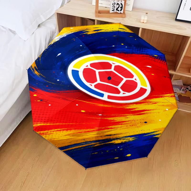Colombian national football team Umbrella Folding umbrella, automatic umbrella 8-Frame for Travel, camping Use Gift for Halloween Christmas