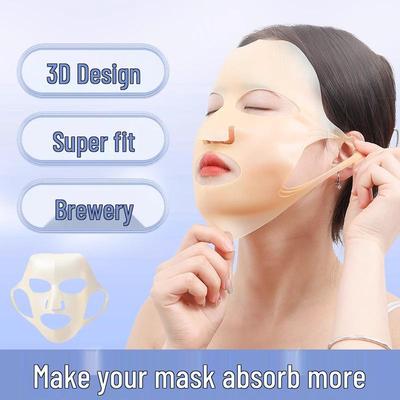 Zlatý 3D silikonový hydratační kryt na masku - Proti odpařování a s úchyty za uši