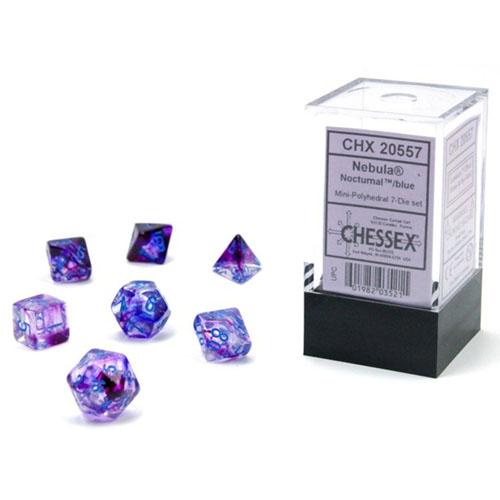 Chessex Mini Polyhedral Dice 7D (NebNocturnal)