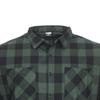 Chemise à carreaux - Urban Classics - Vert et Noir - Manches longues - Col classique - 100% Coton