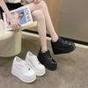 8CM Heightened Thick Bottom Women's Shoes Autumn New Casual Large Size 35-42 Fashion Heightened Outdoor Casual Women's Shoes