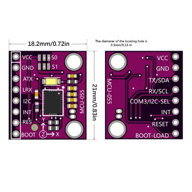 I2C Interfaces Low Power Sensoring Module with 9Axis Detection and Builts In Temperature Sensoring for RealTime Data Output