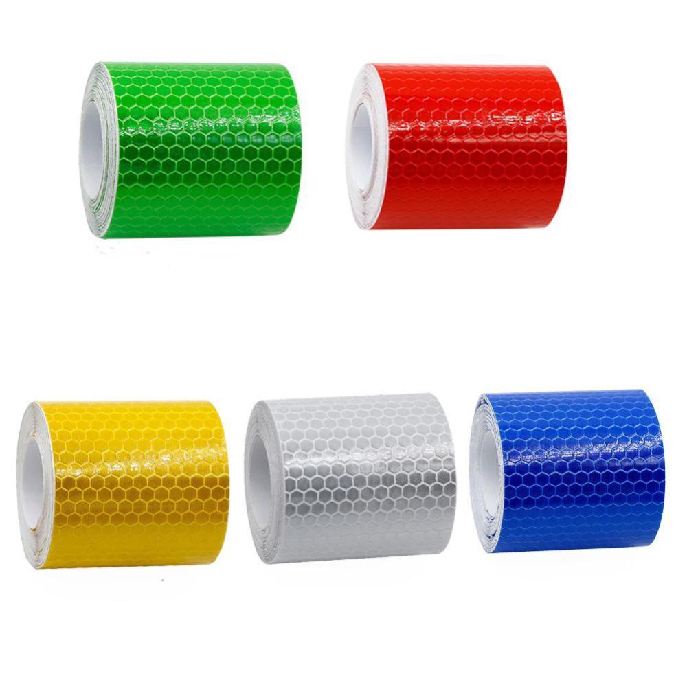

3 M Car styling Reflective Safety Mark Tape Sticker Self Adhesive Warning Reflective Film In Dark Effective Prevention Accident красный