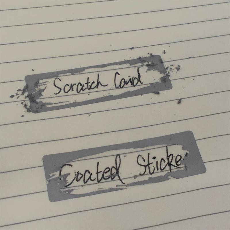 50Pcs 48X15Mm Rectangular Reward Scratch Card Film Coated Stickers Scratch Off Labels Diy Children'S Redemption Vouchers