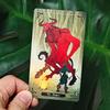 Dark Wood Tarot Deck In Russian Language 10.3*6cm 78 Pcs Cartoon Tarot Cards Based On Rider System