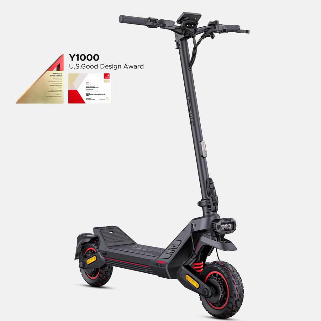 ENGWE Y1000 Monopattino Elettrico Fuoristrada Batteria 52V22.5Ah Motore Doppio 800W*2 Autonomia 100KM Monopattino Elettrico da Esterno per Adulti