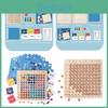 2-in-1 Mathematical Genius Desktop Game Hundred Number Board Wooden Toy