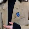 Zinc Zinc Alloy Magnolia Flower Brooch Orchid Flowers Banquet Clothes Metal Pin  Clothes Accessories