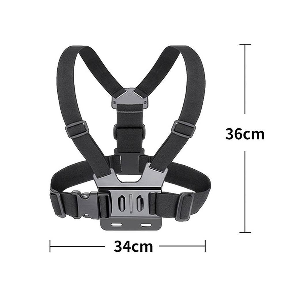 Sports Camera Accessory Set Chest Strap Mount + Head Strap + Neck Holder + Phone Holder for Cycle Hiking Boating Travel