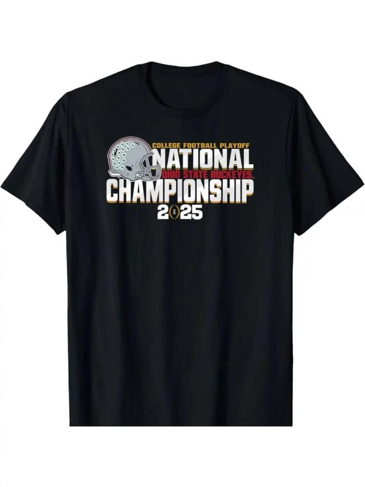 

Ohio State Buckeyes 2025 National Championship T-Shirt | Men s | Cotton | Machin 4XL